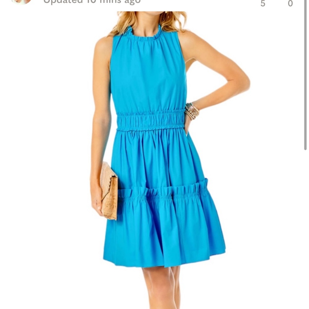 Lilly Pulitzer Blue Midi Dress